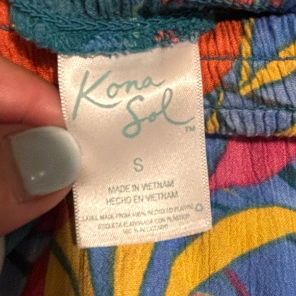 Women's Kona Sol Hawaiian Beaxh Cover Up Wide Leg Pants - Size Small NWOT - Picture 12 of 12